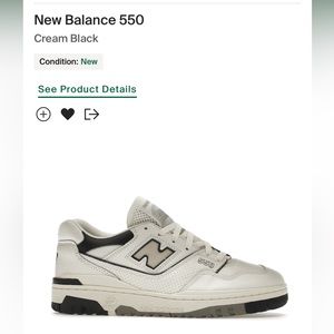 New Balance 550s - Cream/Black